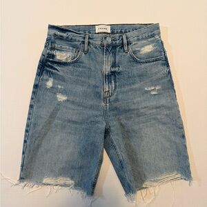 FRAME‎ Denim Shorts Distressed Women's Size 26 (0035) A7